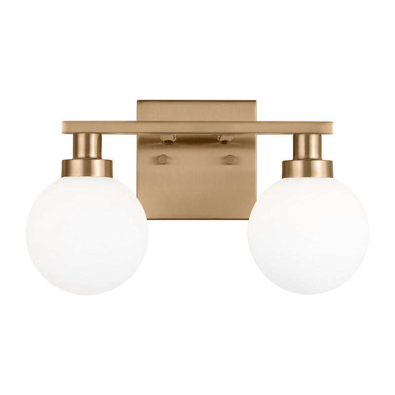 Visual Comfort Studio 4461602-848 Two Light Bath Vanity, Satin Brass