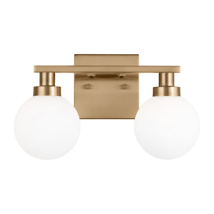 Visual Comfort Studio 4461602-848 Two Light Bath Vanity, Satin Brass