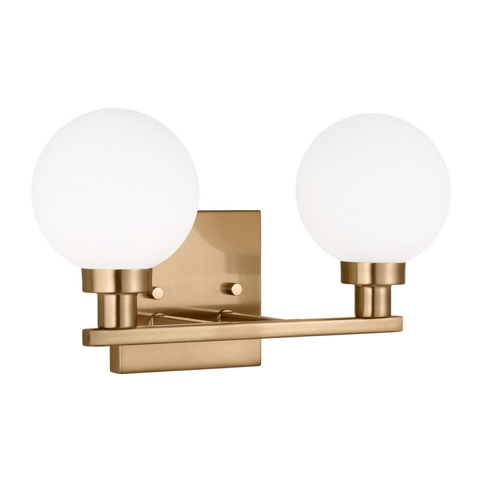 Visual Comfort Studio 4461602-848 Two Light Bath Vanity, Satin Brass