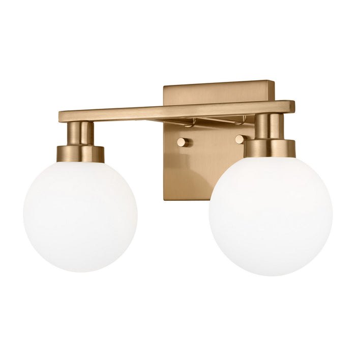Visual Comfort Studio 4461602-848 Two Light Bath Vanity, Satin Brass