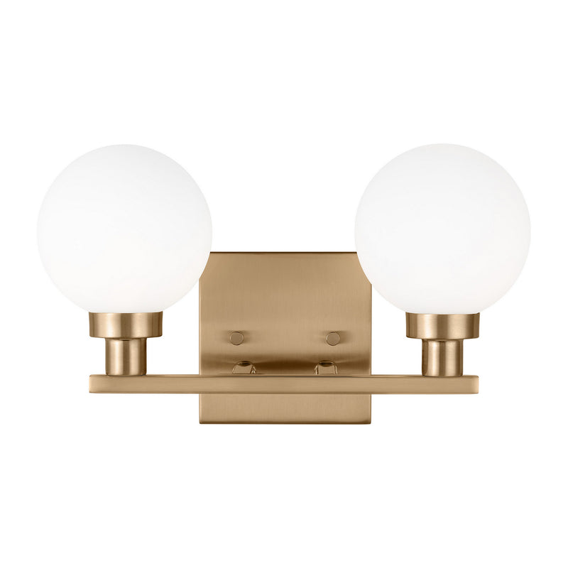 Visual Comfort Studio 4461602-848 Two Light Bath Vanity, Satin Brass