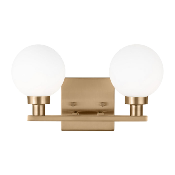 Visual Comfort Studio 4461602-848 Two Light Bath Vanity, Satin Brass