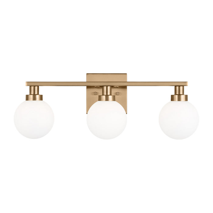 Visual Comfort Studio 4461603-848 Three Light Bath Vanity, Satin Brass