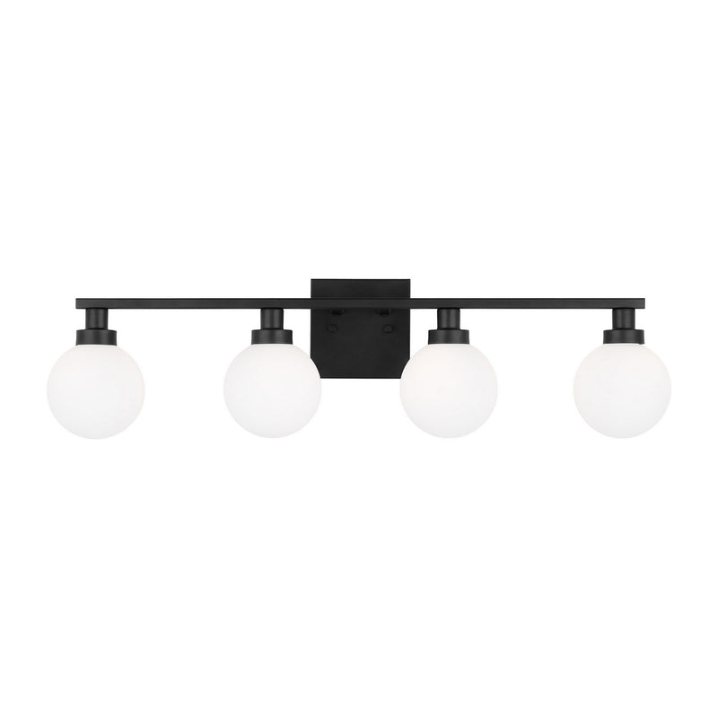 Visual Comfort Studio 4461604-112 Four Light Bath Vanity, Midnight Black