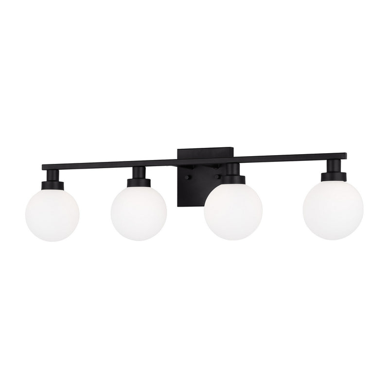 Visual Comfort Studio 4461604-112 Four Light Bath Vanity, Midnight Black