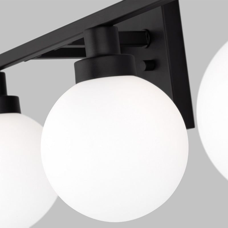 Visual Comfort Studio 4461604-112 Four Light Bath Vanity, Midnight Black