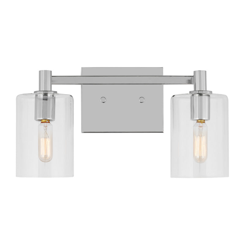 Visual Comfort Studio 4464202-05 Two Light Bath Vanity, Chrome
