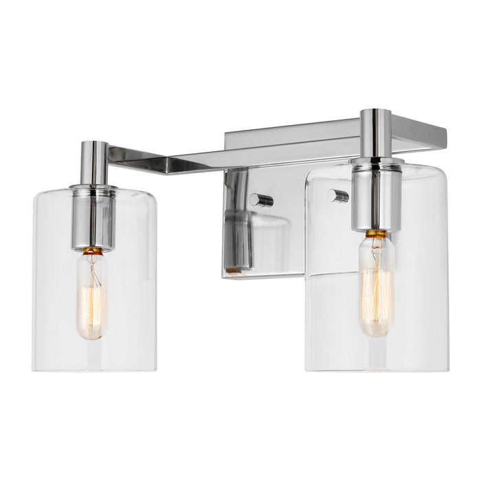 Visual Comfort Studio 4464202-05 Two Light Bath Vanity, Chrome