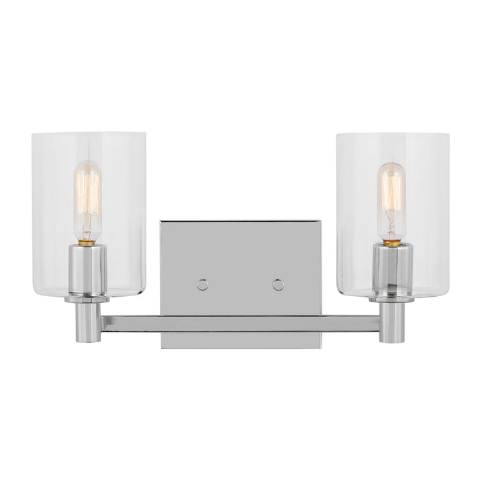 Visual Comfort Studio 4464202-05 Two Light Bath Vanity, Chrome