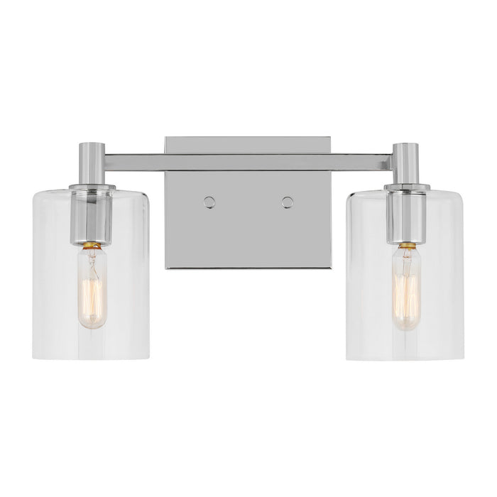 Visual Comfort Studio 4464202EN-05 LED Bath Wall Sconce, Chrome