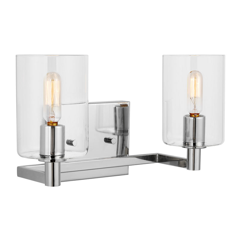 Visual Comfort Studio 4464202EN-05 LED Bath Wall Sconce, Chrome