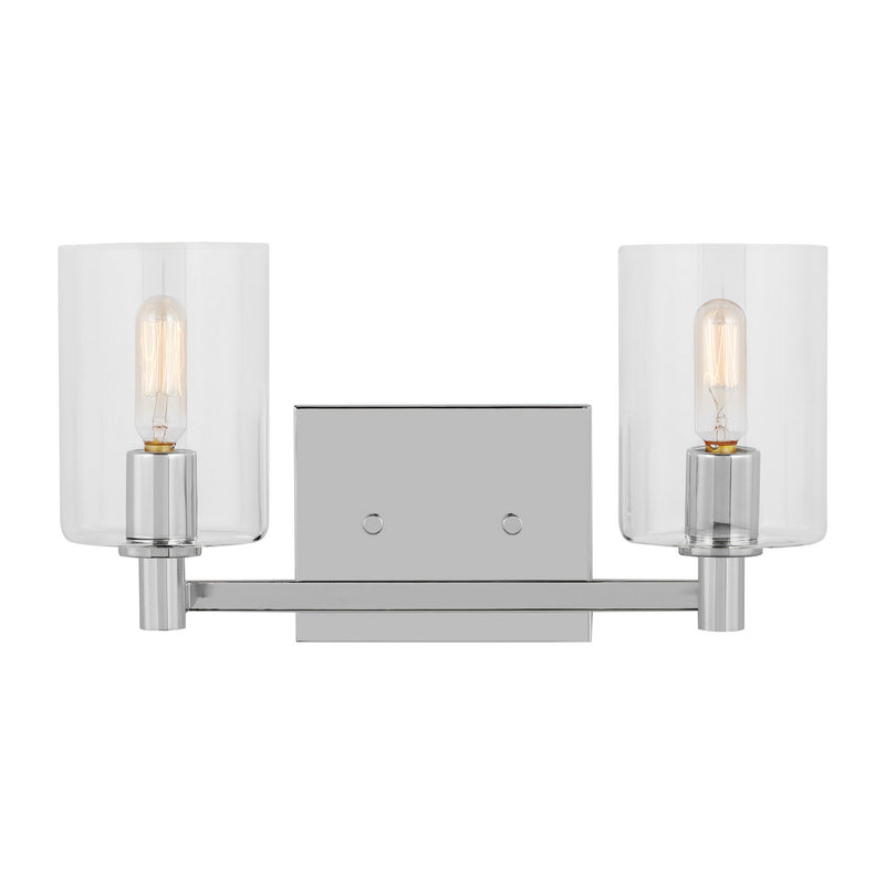 Visual Comfort Studio 4464202EN-05 LED Bath Wall Sconce, Chrome