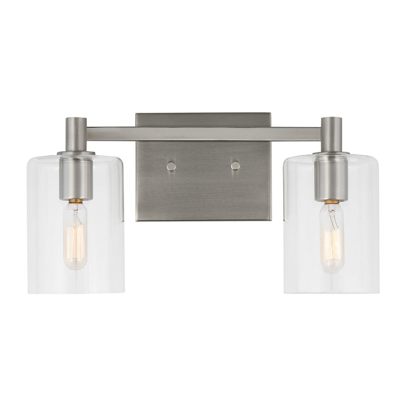 Visual Comfort Studio 4464202EN-962 LED Bath Wall Sconce, Brushed Nickel