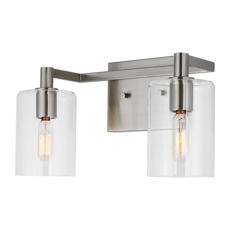 Visual Comfort Studio 4464202EN-962 LED Bath Wall Sconce, Brushed Nickel