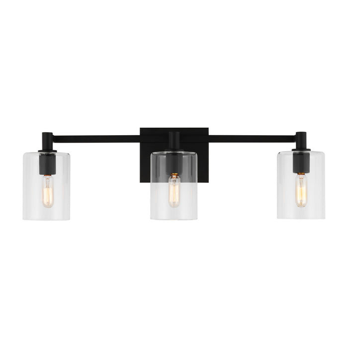 Visual Comfort Studio 4464203-112 Three Light Bath Vanity, Midnight Black