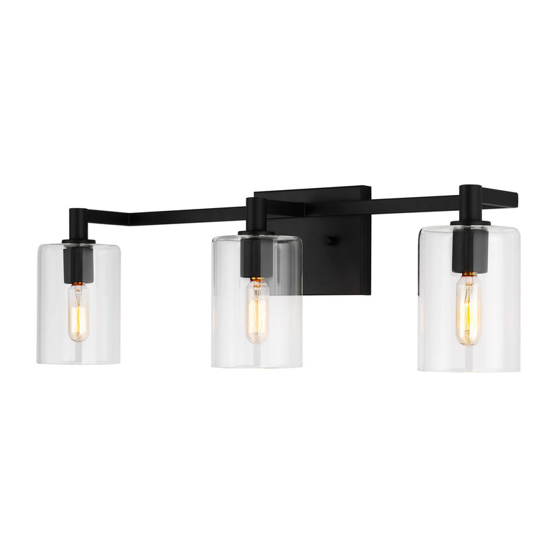 Visual Comfort Studio 4464203-112 Three Light Bath Vanity, Midnight Black