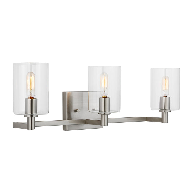 Visual Comfort Studio 4464203-962 Three Light Bath Vanity, Brushed Nickel