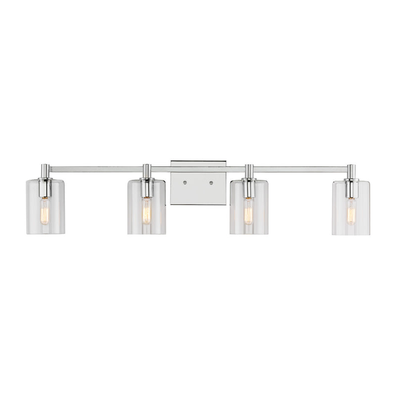 Visual Comfort Studio 4464204-05 Four Light Bath Vanity, Chrome