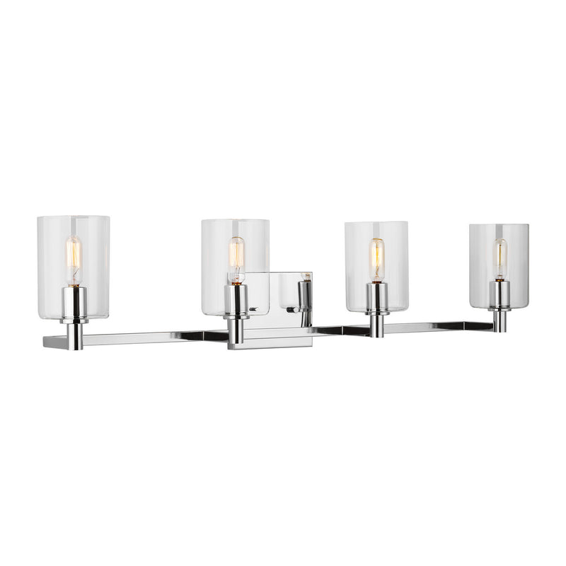Visual Comfort Studio 4464204-05 Four Light Bath Vanity, Chrome