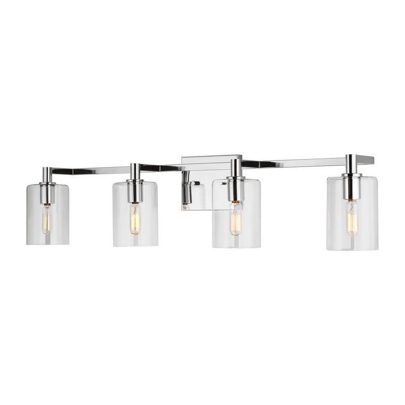 Visual Comfort Studio 4464204-05 Four Light Bath Vanity, Chrome