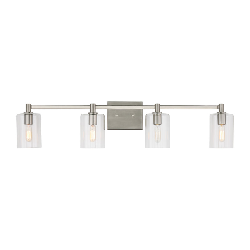 Visual Comfort Studio 4464204-962 Four Light Bath Vanity, Brushed Nickel