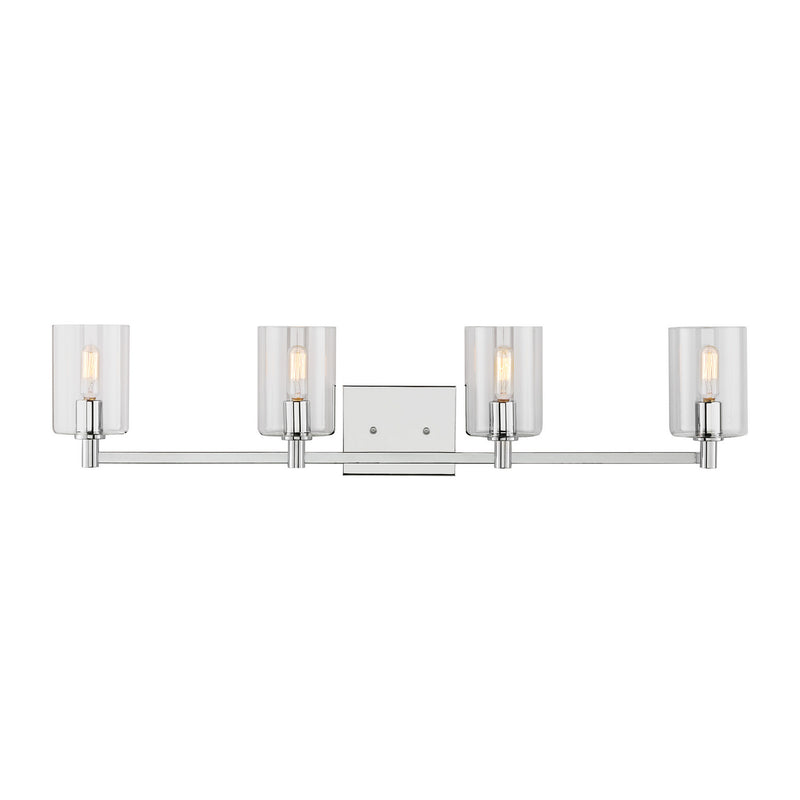 Visual Comfort Studio 4464204EN-05 LED Bath Wall Sconce, Chrome