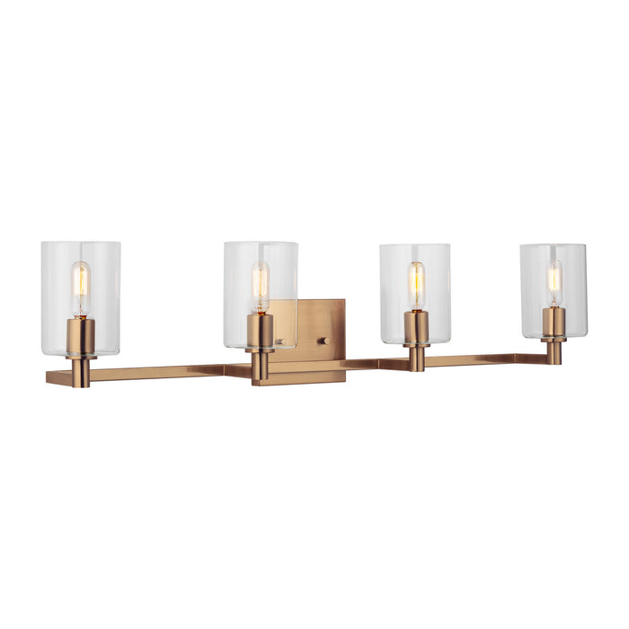 Visual Comfort Studio 4464204EN-848 LED Bath Wall Sconce, Satin Brass