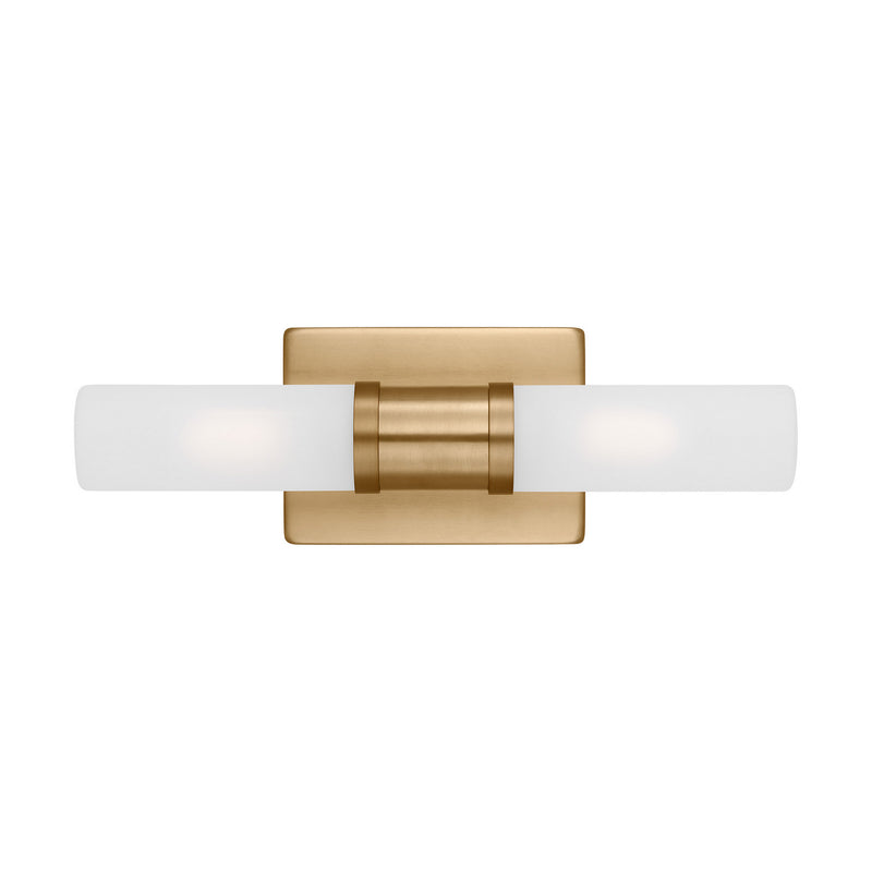 Visual Comfort Studio 4465002-848 Two Light Bath Vanity, Satin Brass