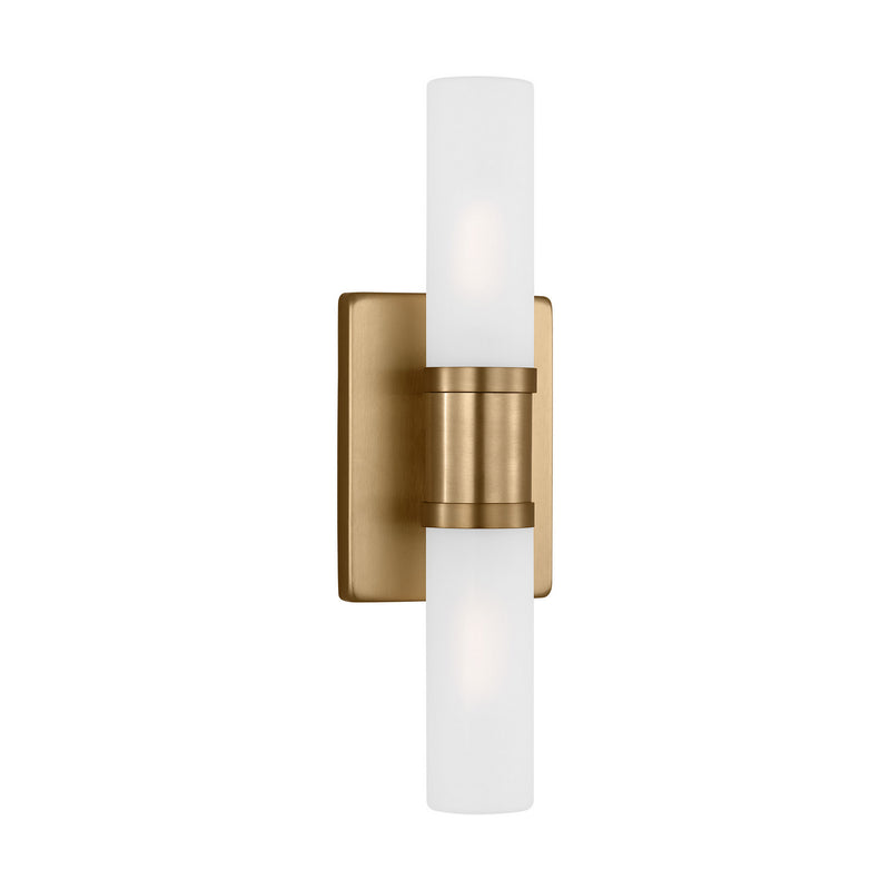 Visual Comfort Studio 4465002-848 Two Light Bath Vanity, Satin Brass