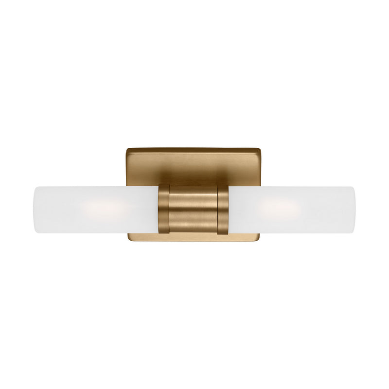 Visual Comfort Studio 4465002-848 Two Light Bath Vanity, Satin Brass