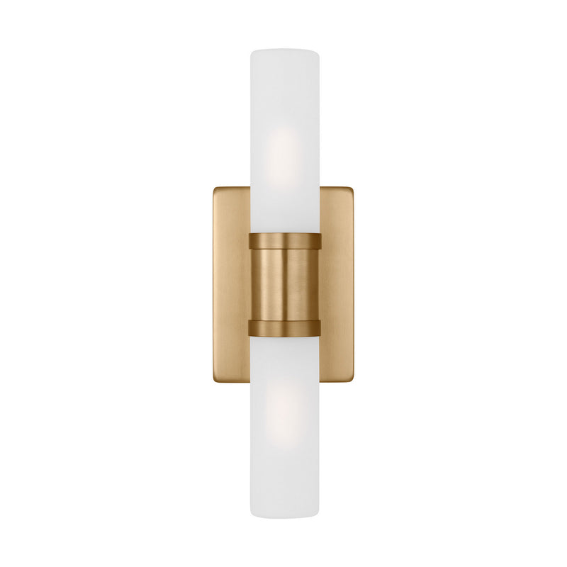 Visual Comfort Studio 4465002-848 Two Light Bath Vanity, Satin Brass