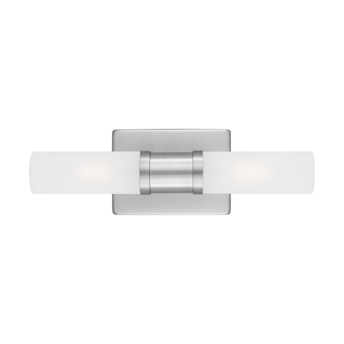 Visual Comfort Studio 4465002-962 Two Light Bath Vanity, Brushed Nickel