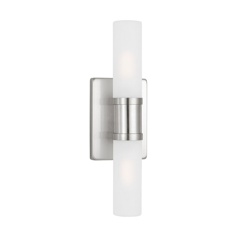 Visual Comfort Studio 4465002-962 Two Light Bath Vanity, Brushed Nickel