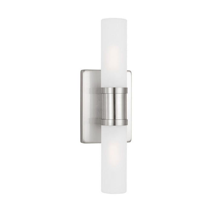 Visual Comfort Studio 4465002-962 Two Light Bath Vanity, Brushed Nickel