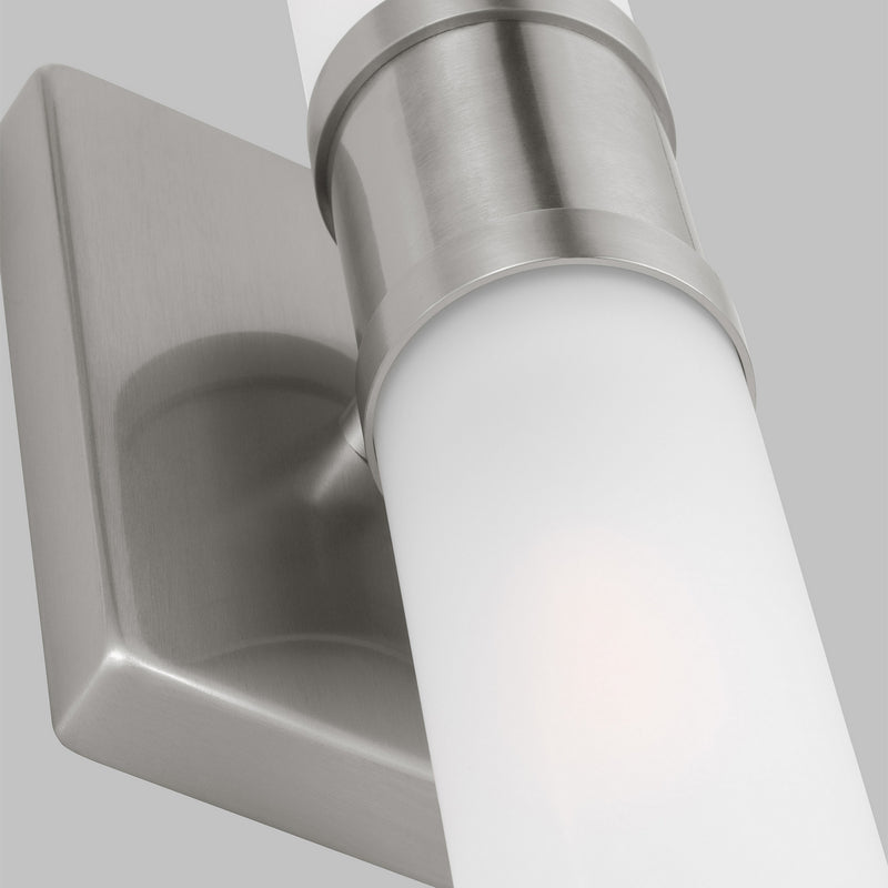 Visual Comfort Studio 4465002-962 Two Light Bath Vanity, Brushed Nickel