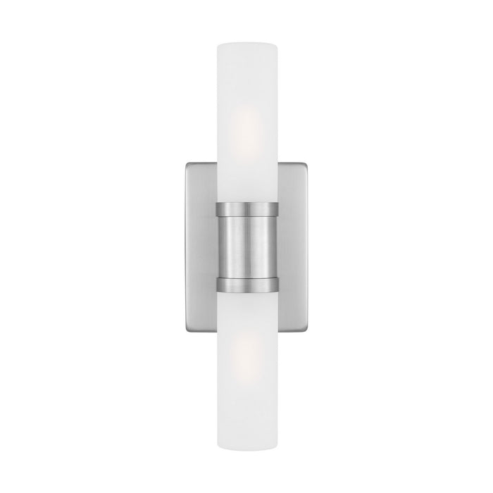 Visual Comfort Studio 4465002-962 Two Light Bath Vanity, Brushed Nickel