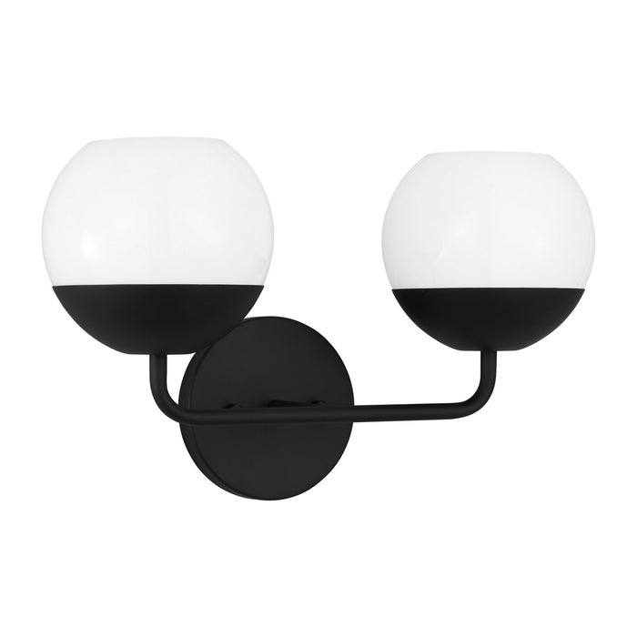 Visual Comfort Studio 4468102-112 Two Light Bath Vanity, Midnight Black