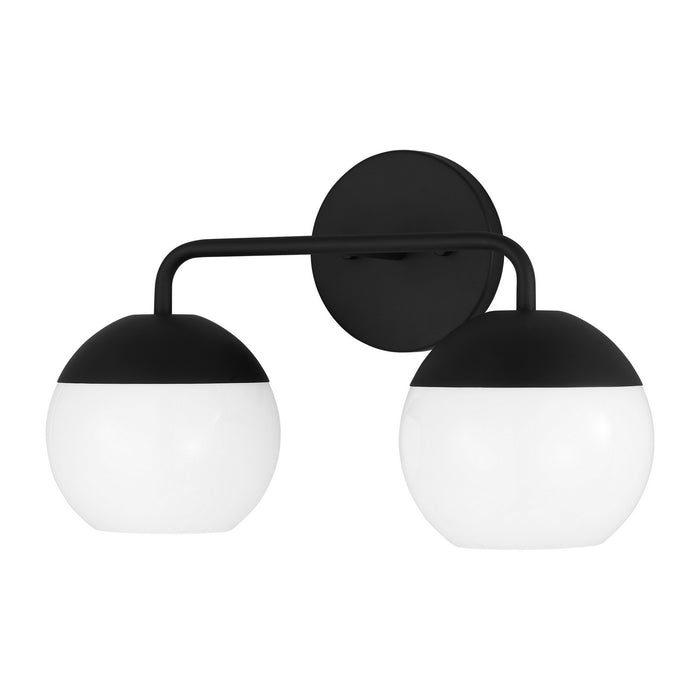 Visual Comfort Studio 4468102-112 Two Light Bath Vanity, Midnight Black
