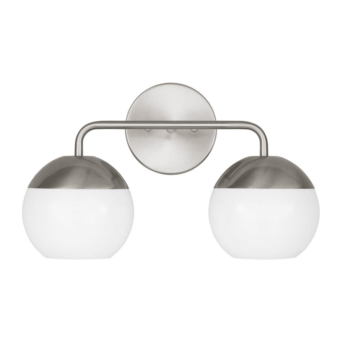 Visual Comfort Studio 4468102-962 Two Light Bath Vanity, Brushed Nickel