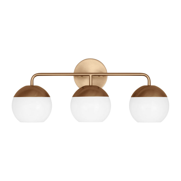 Visual Comfort Studio 4468103-848 Three Light Bath Vanity, Satin Brass