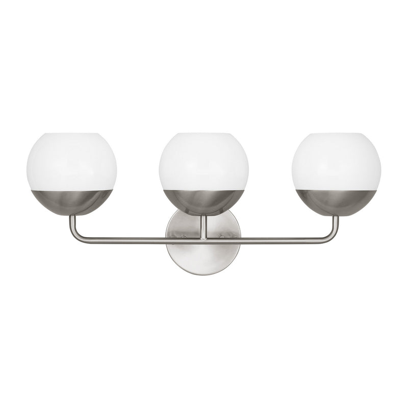 Visual Comfort Studio 4468103-962 Three Light Bath Vanity, Brushed Nickel