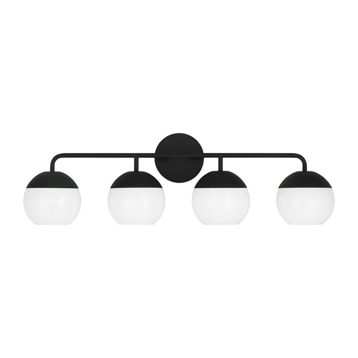Visual Comfort Studio 4468104-112 Four Light Bath Vanity, Midnight Black