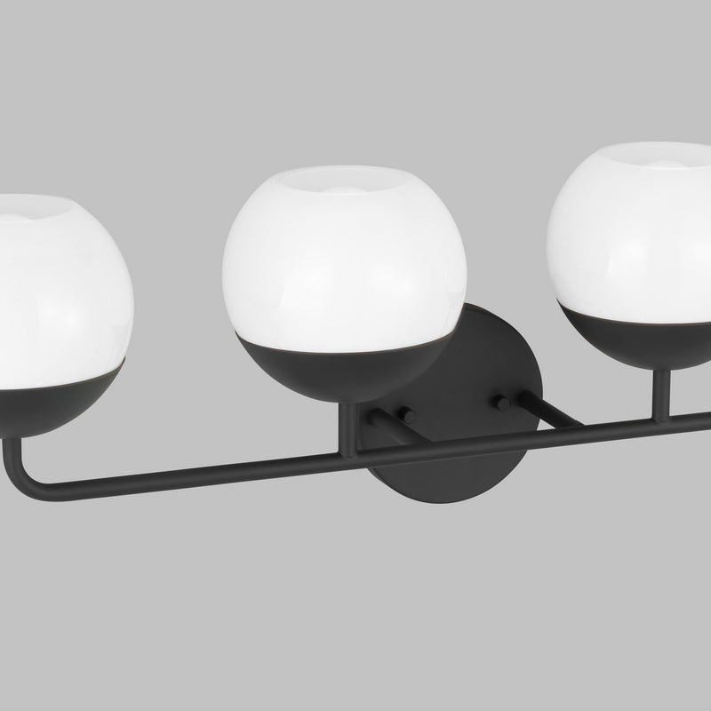 Visual Comfort Studio 4468104-112 Four Light Bath Vanity, Midnight Black