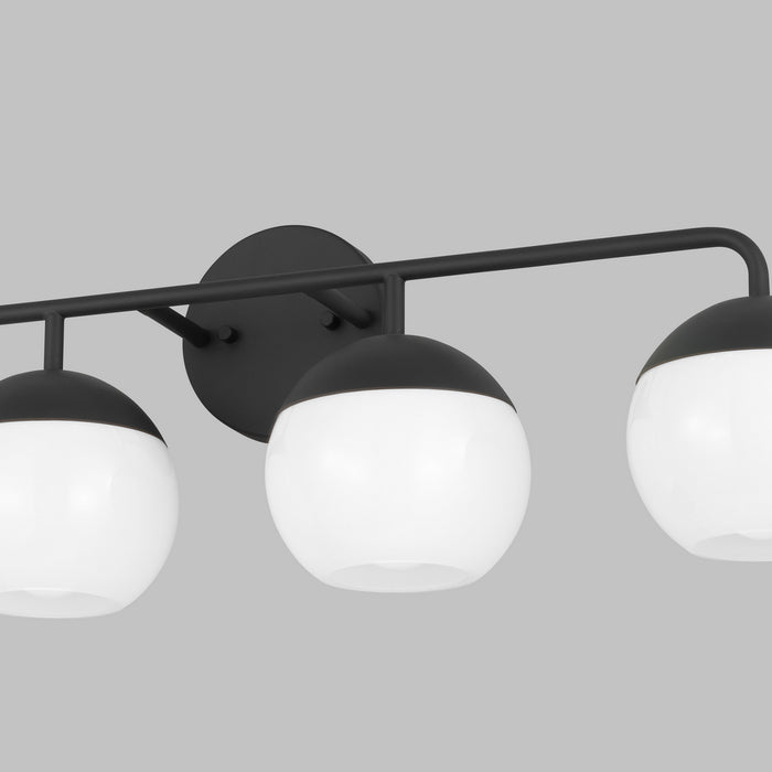 Visual Comfort Studio 4468104-112 Four Light Bath Vanity, Midnight Black