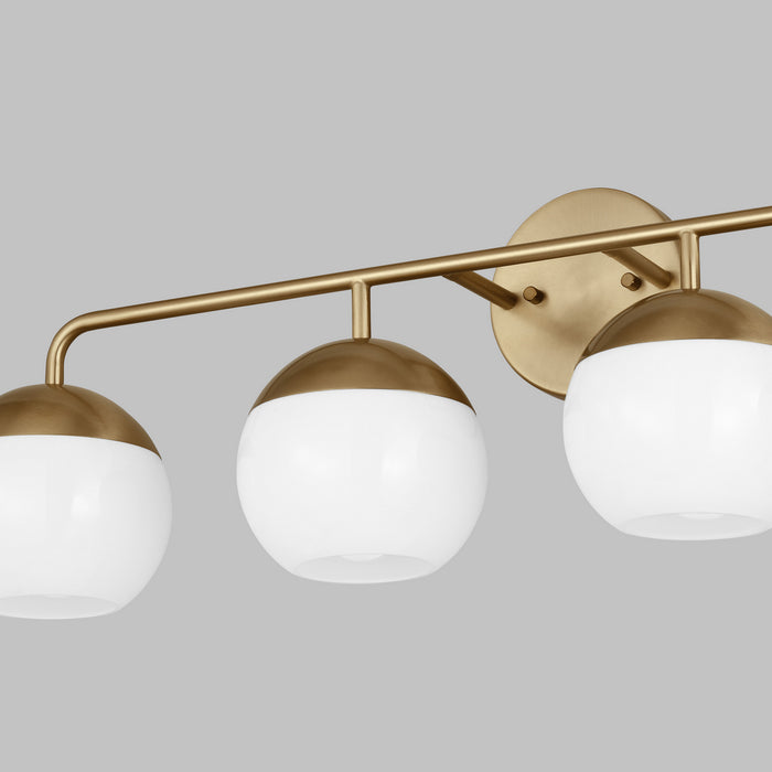 Visual Comfort Studio 4468104-848 Four Light Bath Vanity, Satin Brass
