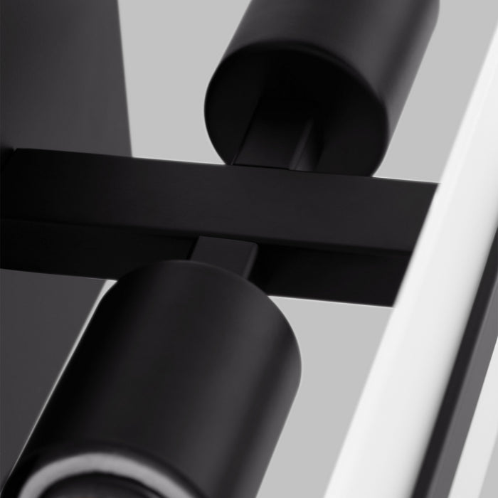 Visual Comfort Studio 4554302-112 Two Light Bath Vanity, Midnight Black