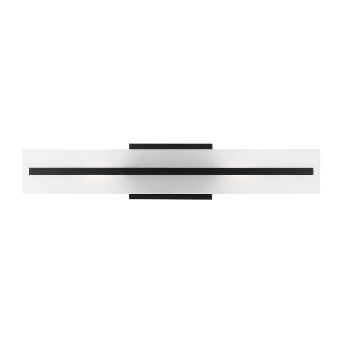 Visual Comfort Studio 4554302-112 Two Light Bath Vanity, Midnight Black