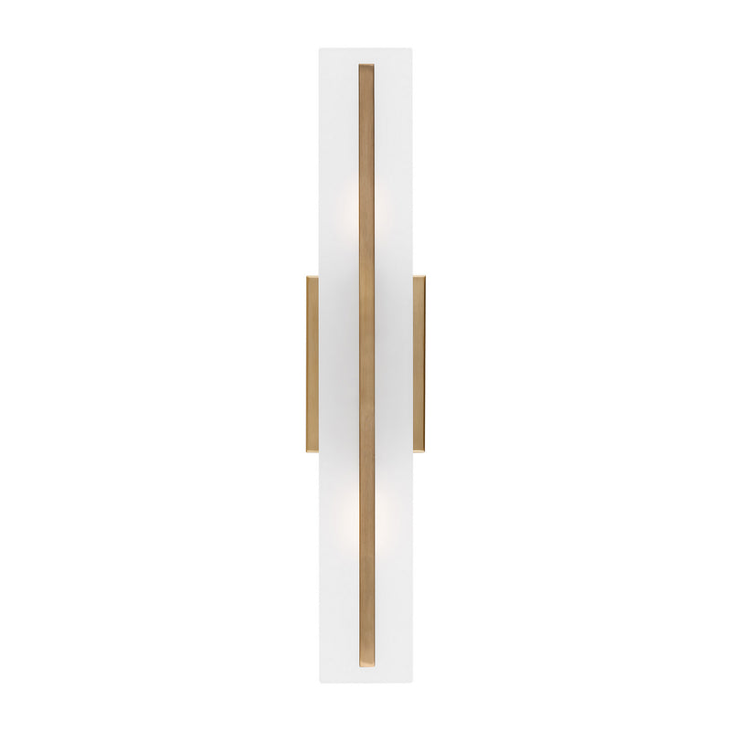 Visual Comfort Studio 4554302-848 Two Light Bath Vanity, Satin Brass