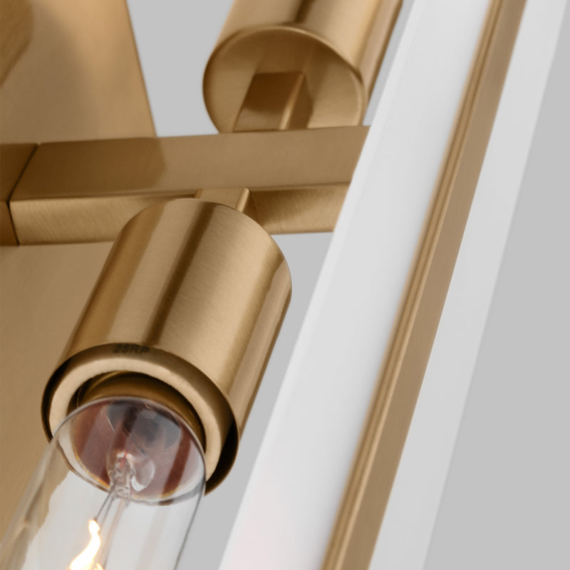 Visual Comfort Studio 4554302-848 Two Light Bath Vanity, Satin Brass