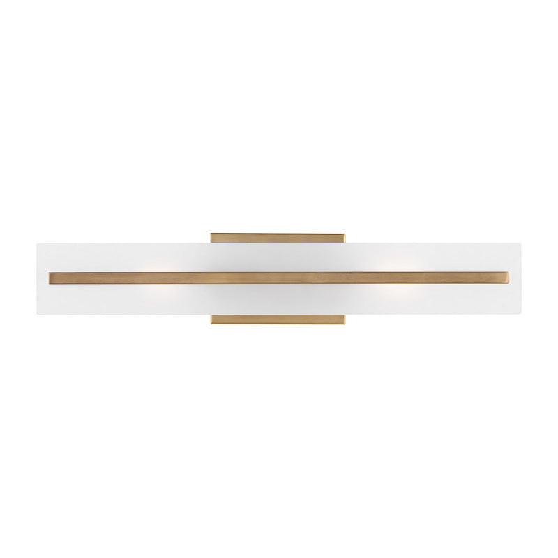 Visual Comfort Studio 4554302-848 Two Light Bath Vanity, Satin Brass